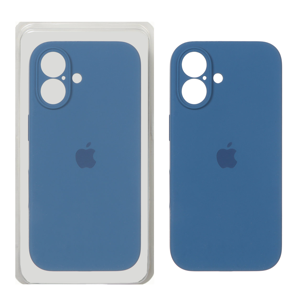قاب سیلیکونی پاک کنی محافظ لنزدار اورجینال Apple iPhone 16 - آبی اقیانوسی (پک اصلی)